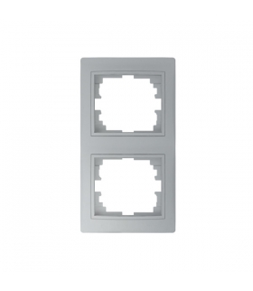 DOMO 01-1520-043 srebrny Ramka podwójna pionowa Kanlux 24885