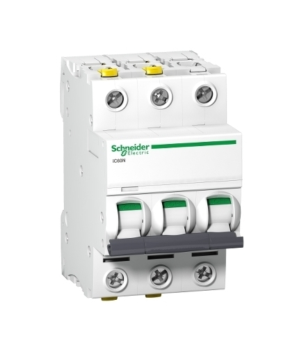 Wyłącznik nadprądowy Acti9 iC60N-C2-3 C 2A 3-biegunowy, A9F04302 Schneider Electric