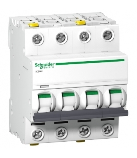 Wyłącznik nadprądowy Acti9 iC60N-C16-4 C 16A 4-biegunowy, A9F04416 Schneider Electric