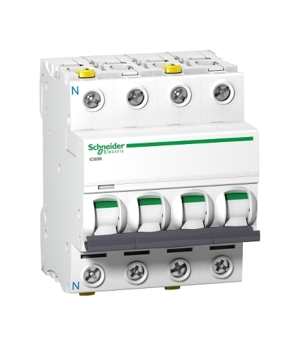 Wyłącznik nadprądowy Acti9 iC60N-C63-3N C 63A 3N-biegunowy, A9F04763 Schneider Electric
