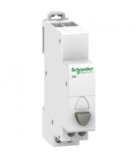 Przycisk pojedynczy (z samopowrotem) Acti9 iPB-20-10 20A 1NO szary, A9E18032 Schneider Electric