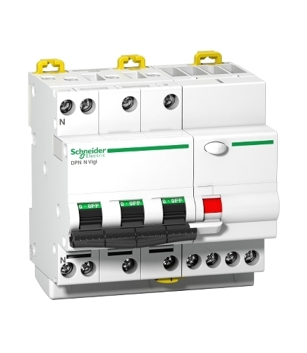 Wyłącznik kombinowany Acti9 DPNNVigi-C32-30-AC C 32A 3N-biegunowy 30 mA typ AC, A9D31732 Schneider Electric