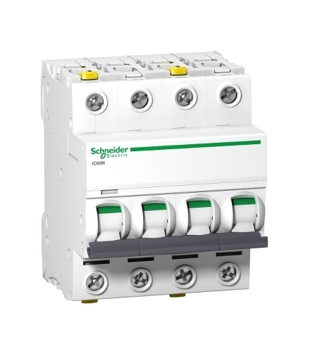 Wyłącznik nadprądowy Acti9 iC60N-B16-4 B 16A 4-biegunowy, A9F03416 Schneider Electric