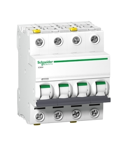 Wyłącznik nadprądowy Acti9 iC60H-C63-4 C 63A 4-biegunowy, A9F07463 Schneider Electric