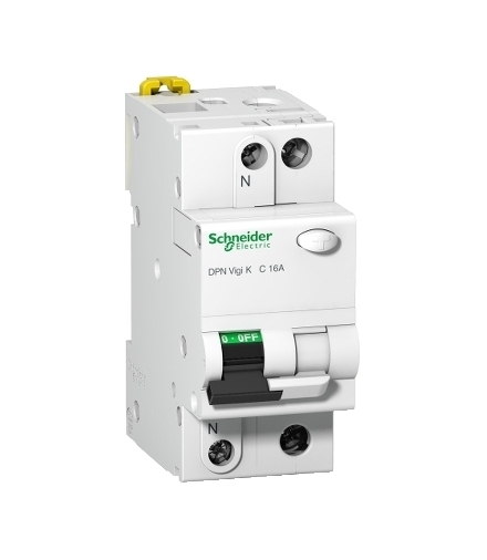 Wyłącznik kombinowany K60 DPNVigiK-B16-30-AC B 16A 1N-biegunowy 30 mA typ AC, A9D22616 Schneider Electric