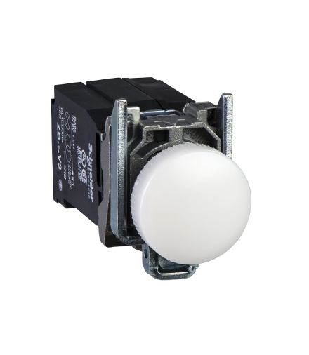 Harmony XB4 Lampka sygnalizacyjna biała LED 440/460V metalowy, XB4BV8B1 Schneider Electric
