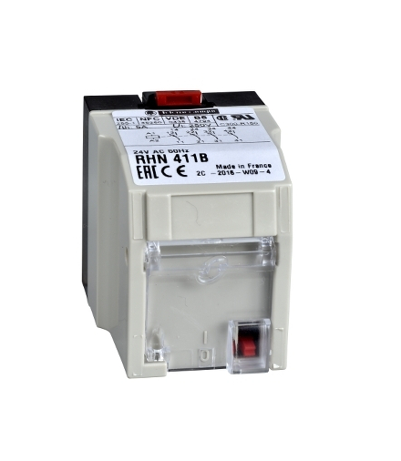 Zelio Relay Przekaźnik bezzwłoczny, 24 V AC 50 Hz, RHN411B Schneider Electric