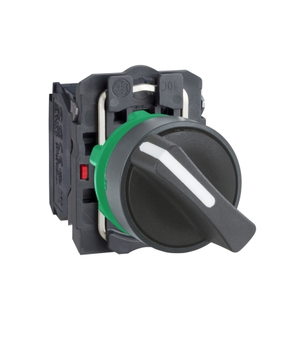 Harmony XB5 Przełącznik 2 pozycyjny czarny plastikowy, XB5AD25 Schneider Electric