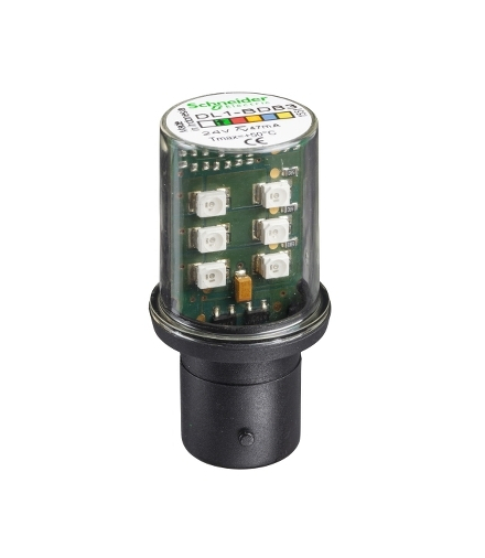 Harmony XVB Dioda LED Zielona 24V, podstawa mocująca BA 15D, DL1BDB3 Schneider Electric