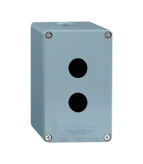 Harmony XAPS Pusta kaseta sterująca 2 otwory Ø22 80x130mm cynkowana, XAPM2202H29 Schneider Electric