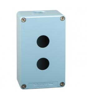 Harmony XAPS Pusta kaseta sterująca 2 otwory Ø22 80x130mm cynkowana, XAPM2202 Schneider Electric