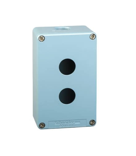 Harmony XAPS Pusta kaseta sterująca 2 otwory Ø22 80x130mm cynkowana, XAPM2202 Schneider Electric
