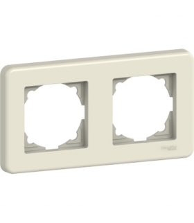 Leona Ramka 2-krotna, kremowa Schneider LNA5800223