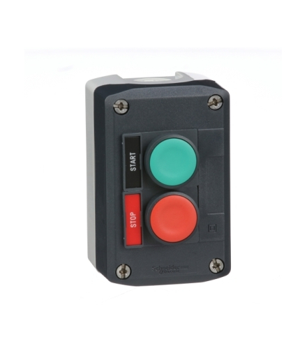Harmony XALD stacja sterująca, ciemnoszarym, przyciski zielony i czerwony, powracające sprężynowo, 22 mm, XALD211H29H7 Schneider