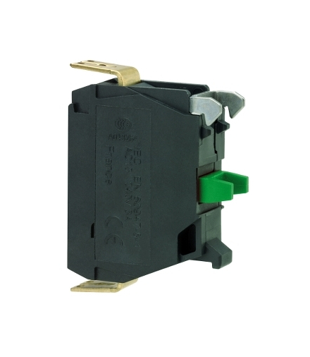 Harmony XB4 Pojedynczy blok styków 1 NO zaciski śrubowe z zabezpieczeniem XB5, ZBE101N Schneider Electric