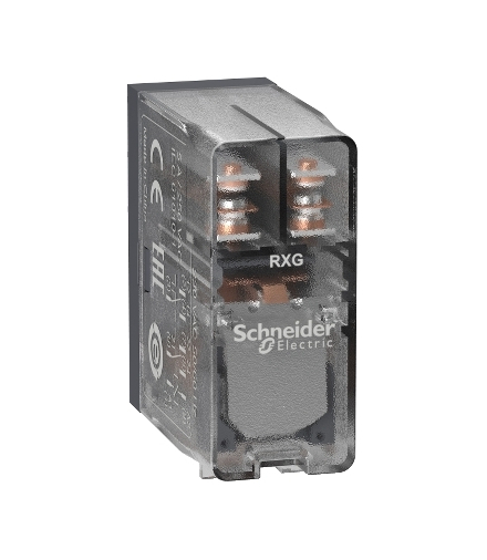 Zelio Relay Przekaźnik interfejsowy z przezroczystą obudową 2C/O 5A, 230V AC, RXG25P7 Schneider Electric