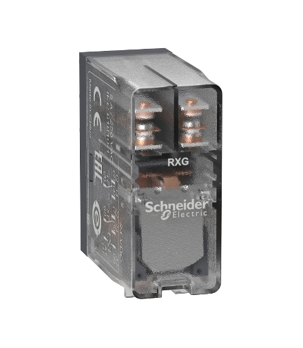 Zelio Relay Przekaźnik interfejsowy z przezroczystą obudową 2C/O 5A, 24V DC, RXG25BD Schneider Electric