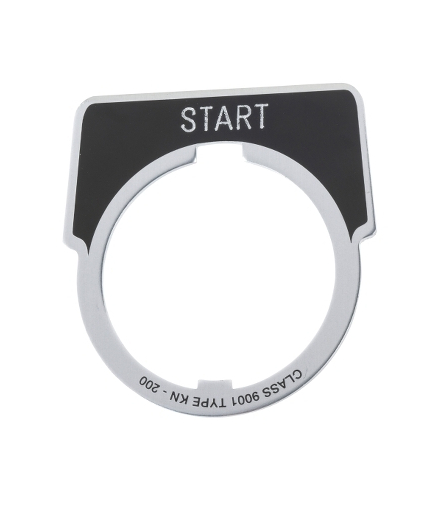 Harmony 9001K Etykieta, Ø30 mm, 40x43 mm, START, 9001KN201 Schneider Electric