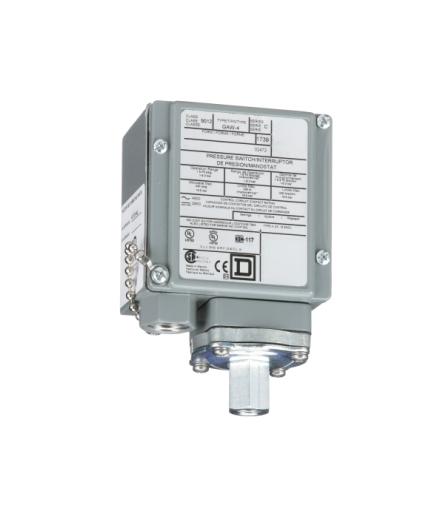 OsiSense XM Elektromechaniczny czujnik ciśnieniowy 9012G regulacja między dwoma progami 1.5 do 75 psig, 9012GAW4 Schneider Elect