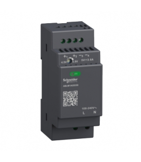 Phaseo, regulowany zasilacz impulsowy, 100...240 V AC, 5V 3.6 A, 1 fazowy, Modular, ABLM1A05036 Schneider Electric