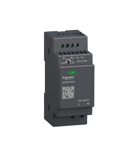 Phaseo, regulowany zasilacz impulsowy, 100...240 V AC, 5V 3.6 A, 1 fazowy, Modular, ABLM1A05036 Schneider Electric