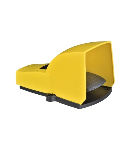 Harmony XPE Łącznik nożny pojedynczy z osłoną żółty 2 NC+NO plastikowy, XPEY611 Schneider Electric