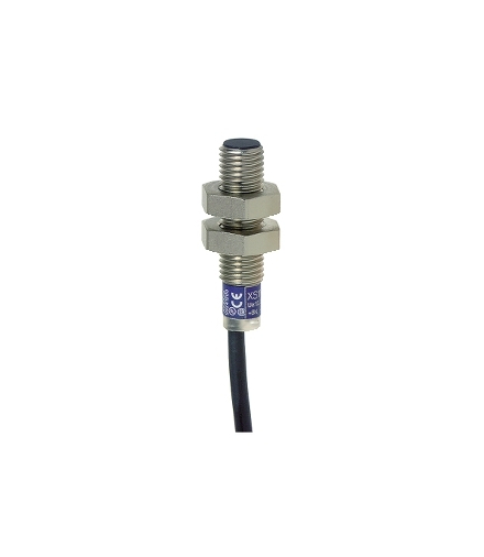 OsiSense XS Czujnik indukcyjny XS1 M8, L33mm mosiądz, Sn2.5mm 12/24 V DC, przewód 2 m, XS1N08PB349 Schneider Electric