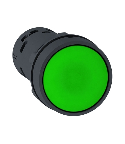 Harmony XB7 Przycisk płaski zielony z samoczynnym powrotem bez oznaczenia, XB7NA33 Schneider Electric