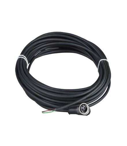 Konektory okablowane kątowe, żeńskie, 1/2"20, 3 piny, kabel 5m, XZCP1965L5 Schneider Electric
