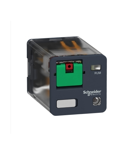 Zelio Relay Przekaźnik uniwersalny z przyciskiem test LED 3C/O 10A, 230V AC, RUMC32P7 Schneider Electric