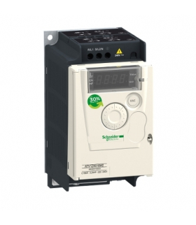 Przemiennik częstotliwości ATV12 1 fazowe 100/120VAC 50/60Hz 0.18kW 1.4A IP20, ATV12H018F1 Schneider Electric