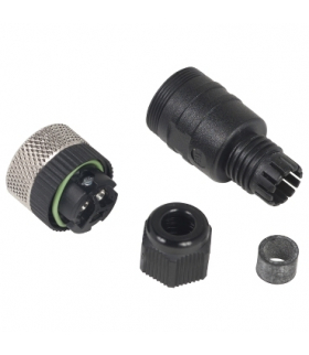 Konektor prosty żeńskie - 1/2 20UNF, 3-pin., dławik kablowy Pg7, XZCC20FDM30B Schneider Electric