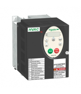 Przemiennik częstotliwości ATV212 1 fazowe 200/240VAC 50/60Hz 0.75kW 4.6A IP21, ATV212H075M3X Schneider Electric