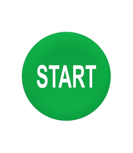 Harmony XB4 Wkładka do przycisku "START" Ø22, zielona, ZBA333 Schneider Electric