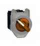 Harmony XB4 Przełącznik podświetlany zlicowany metal pomarańczowy Ø30 2 pozycyjny stabilny 110...120 V AC 1 NO + 1 NC, XB4FK125G