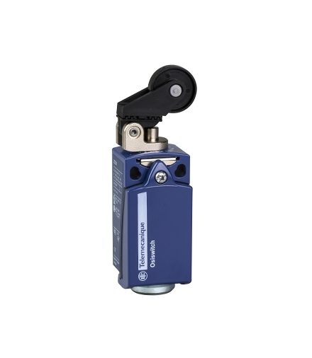 OsiSense XC Łącznik krańcowy z dźwignią rolkową 1NC+1NO dławik ISO M16x1.5, XCKD2128P16 Schneider Electric