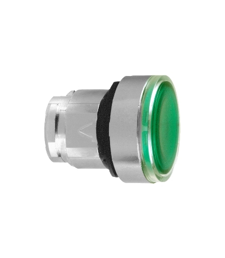 Harmony XB4 Główka przycisku płaskiego z mechanizmem push push zielona LED metalowa, ZB4BH033 Schneider Electric