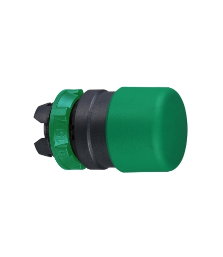 Harmony XB5 Główka przycisku grzybkowego Ø30 zielona z samoczynnym powrotem plastikowa, ZB5AC34 Schneider Electric