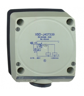 OsiSense XS Czujnik indukcyjny XSD 80x80x40 plastikowy Sn60mm 12..48VDC zaciski, XSDJ607339H7 Schneider Electric
