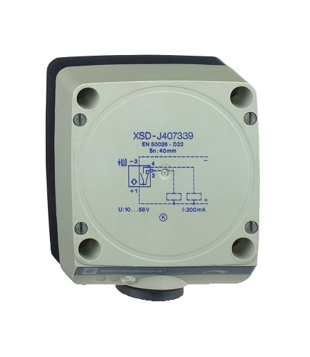 OsiSense XS Czujnik indukcyjny XSD 80x80x40 plastikowy Sn60mm 12..48VDC zaciski, XSDJ607339H7 Schneider Electric