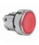 Harmony XB4 Główka przycisku płaskiego z mechanizmem push push czerwona LED metalowa, ZB4BH043 Schneider Electric