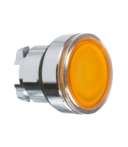 Harmony XB4 Główka przycisku płaskiego z mechanizmem push push pomarańczowa LED metalowa, ZB4BH053 Schneider Electric
