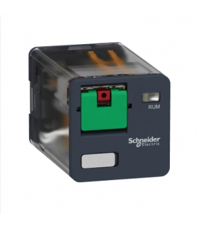 Zelio Relay Przekaźnik uniwersalny z przyciskiem test 3C/O 10A, 120V AC, RUMC31F7 Schneider Electric