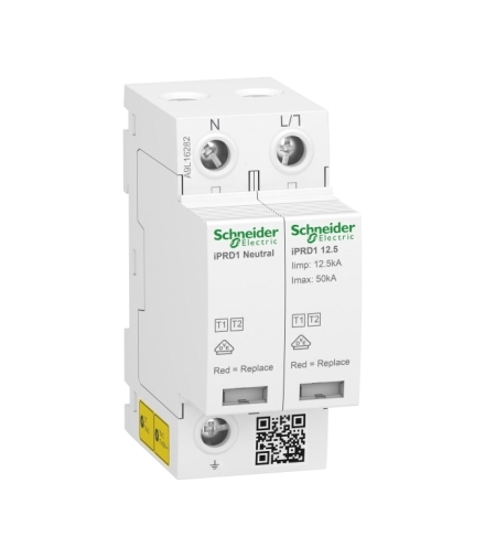 Ogranicznik przepięć iPRD1 12.5R-T12-1N 1+1-biegunowy Typ1+Typ2 12,5 kA ze stykiem, A9L16282 Schneider Electric