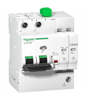 Ogranicznik przepięć Acti9 iQuickPRD20r-T2-1N 1+1-biegunowy Typ2 20 kA ze stykiem, A9L16295 Schneider Electric