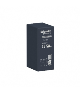Zelio Relay Przekaźnik interfejsowy 2C/O 8A, 12V DC, RSB2A080JD Schneider Electric