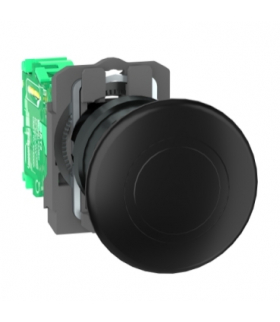 Harmony XB5 Główka bezprzewodowego przycisku grzybkowego + nadajnik, Czarna, 40 mm, Plastikowa, "O", ZB5RTC2 Schneider Electric