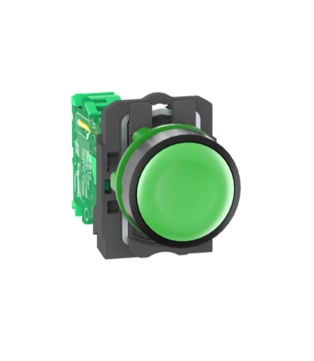 Harmony XB5 Główka bezprzewodowego i bezbateryjnego przycisku z nadajnikiem, Zielona, Plastikowa, ZB5RTA3 Schneider Electric