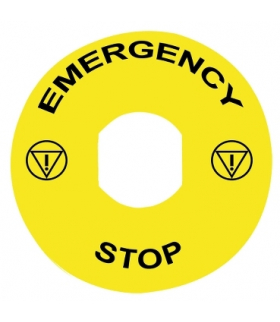 Harmony XB4 Etykieta do przycisku "EMERGENCY STOP", ZBY8330 Schneider Electric