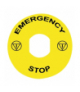Harmony XB4 Etykieta do przycisku "EMERGENCY STOP", ZBY8330 Schneider Electric